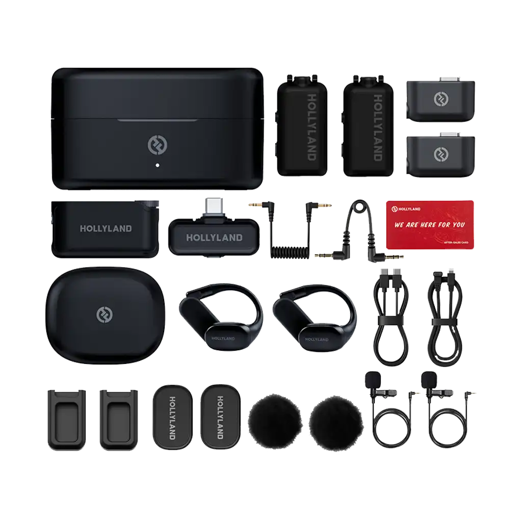 Hollyland LARK MAX 2 Ultimate Combo 2-Person Wireless Microphone System for Cameras and Mobile Devices (Space Gray, 2.4 GHz) - Image 2