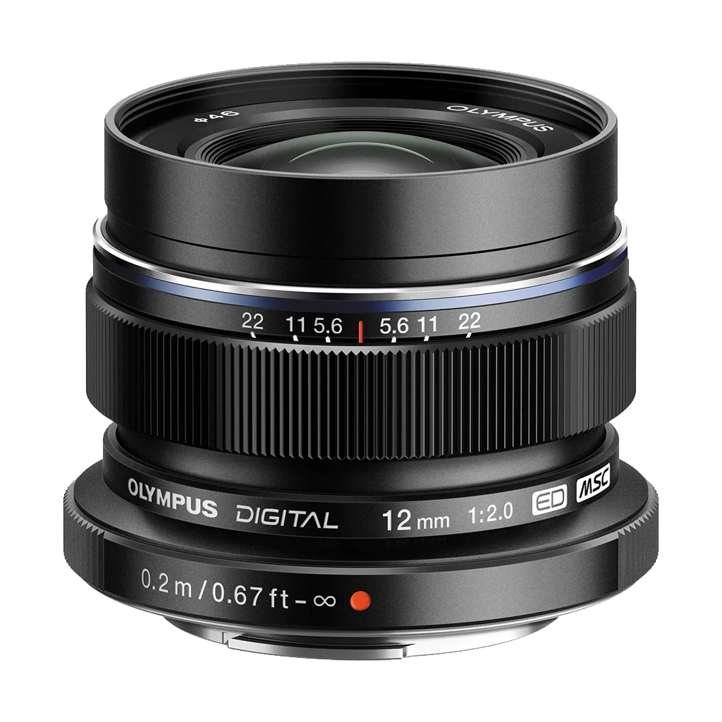 Olympus M.Zuiko Digital ED 12mm f/2 Lens (Black) (MFT) (Online Only. ETA 3-5 Days) - Image 2