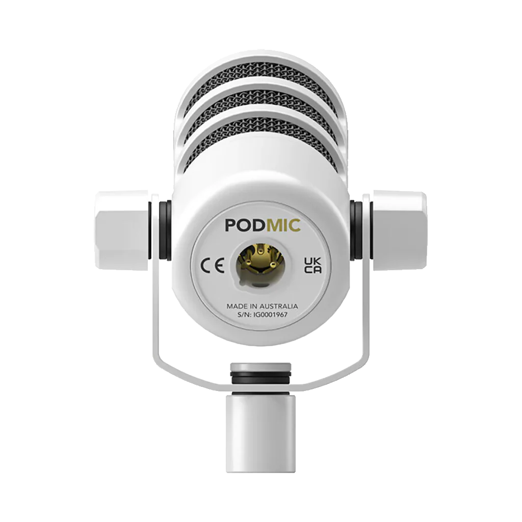 Rode PodMic Dynamic Podcasting Microphone (White) - Image 2
