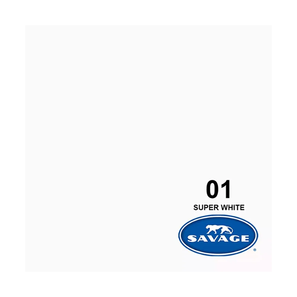 Savage Background Paper Super White 01 (2.18m x 11m)