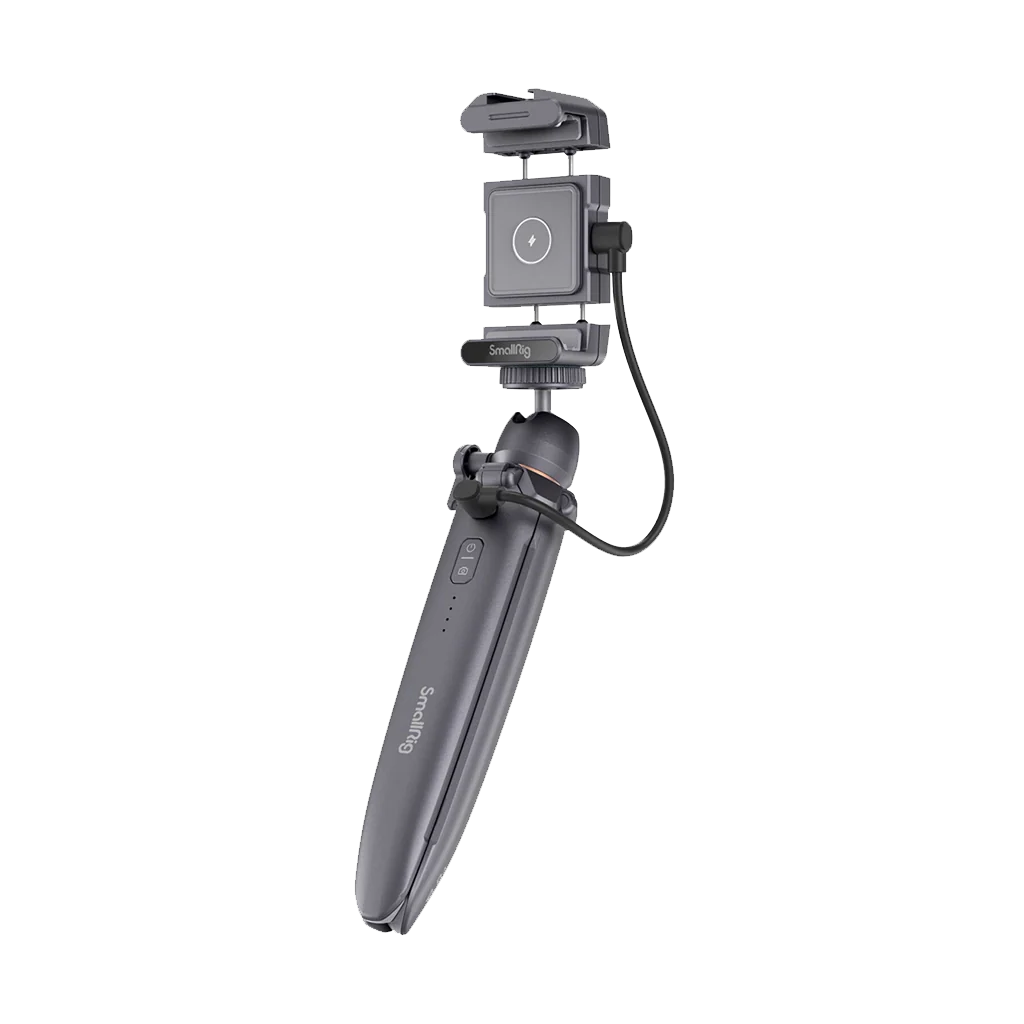 SmallRig Charging Tripod with Smartphone Holder (Space Gray) - Image 2