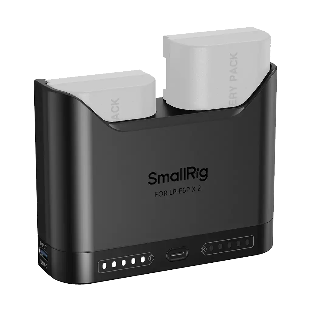 SmallRig LP-E6P Camera Battery Double Bay Charger - Image 2